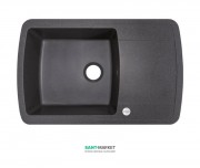 Мойка для кухни Adamant Optimaks 780х500 мм искусственный гранит серый 4824296101104