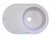 Мойка для кухни Adamant Ellipsis 770х500 мм искусственный гранит белый 4824296101001