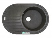 Мойка для кухни Adamant Ellipsis 770х500 мм искусственный гранит серый 4824296101004