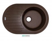 Мойка для кухни Adamant Ellipsis 770х500 мм искусственный гранит коричневый 4824296101005