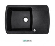 Мойка для кухни Adamant Optimaks 780х500 мм искусственный гранит черный 4824296101103