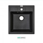 Мойка для кухни Adamant Brick 460х515 мм искусственный гранит графит 4824296101213