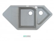 Мойка для кухни Adamant Spirit 1000х500 мм искусственный гранит светло-серый 4824296101309