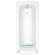 Ванна аэро- и гидромассажная акриловая прямоугольная PoolSpa Klio 160х70 система Titanium белый PHP6610STTC0000