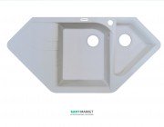 Мойка для кухни Adamant Spirit 1000х500 мм искусственный гранит белый 4824296101301