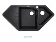 Мойка для кухни Adamant Spirit 1000х500 мм искусственный гранит черный 4824296101303