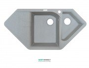 Мойка для кухни Adamant Spirit 1000х500 мм искусственный гранит светло-серый 4824296101309