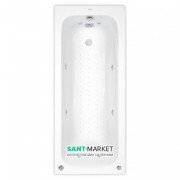 Ванна аэро- и гидромассажная акриловая прямоугольная PoolSpa Klio 160х70 система Economy 2 белый PHP6610SO2C0000