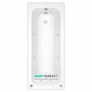 Ванна аэро- и гидромассажная акриловая прямоугольная PoolSpa Klio 160х70 система Titanium белый PHP6610STTC0000