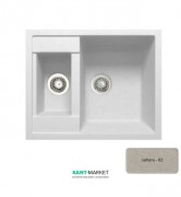 Мийка для кухні Adamant Duplex 615х500 мм штучний граніт сахара 4824296101602