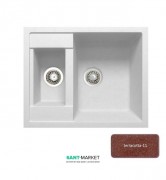 Мийка для кухні Adamant Duplex 615х500 мм штучний граніт terracotta 4824296101611
