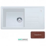 Мойка для кухни Adamant Slim Long 780х435 мм искусственный гранит terracotta 4824296101711