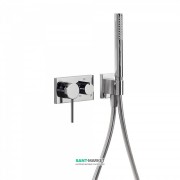 Смеситель для душа встраиваемый Tres 3V однорычажный с ручным душем латунь хром 21027391