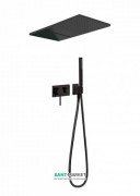 Душова система прихованого монтажу Tres 3V чорний матовий 21027301NM