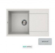 Мийка для кухні Adamant Horizon 790х500 мм штучний граніт світло-сірий 4824296101509