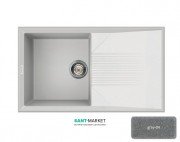 Мойка для кухни Adamant Novak 860х500 мм искусственный гранит серый 4824296102004
