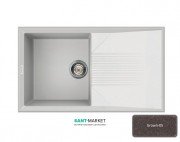 Мойка для кухни Adamant Novak 860х500 мм искусственный гранит коричневый 4824296102005