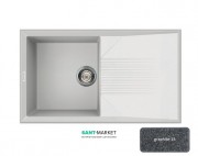 Мойка для кухни Adamant Novak 860х500 мм искусственный гранит графит 4824296102013