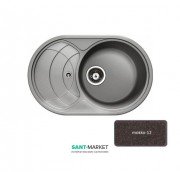Мойка для кухни Adamant Shell 775х495 мм искусственный гранит mokko 4824296101812