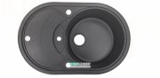 Мийка для кухні Adamant Shell 775х495 мм штучний граніт чорний 4824296101803