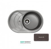 Мойка для кухни Adamant Shell 775х495 мм искусственный гранит коричневый 4824296101805