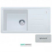 Мойка для кухни Adamant Slim Long 780х435 мм искусственный гранит светло-серый 4824296101709