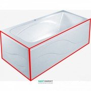 Панель для ванны PoolSpa Klio фронтальная 170х70 см R правая акрил белый PWOKG10OWL00000