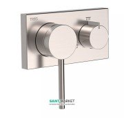 Смеситель для душа встраиваемый Tres 3V однорычажный латунь сталь 21027399AC