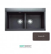 Мийка для кухні Adamant Similar 860х510 мм штучний граніт коричневий 4824296102205