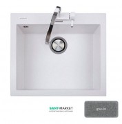 Мийка для кухні Adamant Univer 560х500 мм штучний граніт сірий 4824296102104