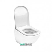 Сидіння з кришкою для унітазу Cielo Fluid з м'яким опусканням білий CPVFLTF