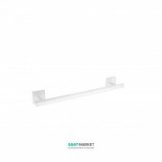 Тримач для рушників Tres Cuadro Tres 40 см настінний метал білий матовий 10763601BM