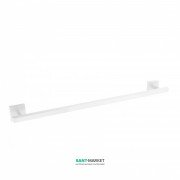 Тримач для рушників Tres Cuadro Tres 60 см настінний метал білий матовий 10763603BM