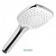 Душевая лейка Tres 107х107 мм с гидромассажем 3 типа струи белый/хром 29974906