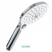 Душевая лейка Tres Ø130 мм с гидромассажем 3 типа струи белый/хром 29974904