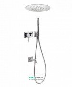 Душевая система скрытого монтажа Tres 3V с изливом для ванны хром 21027311