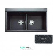 Мийка для кухні Adamant Similar 860х510 мм штучний граніт чорний 4824296102203