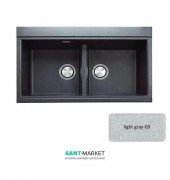 Мийка для кухні Adamant Similar 860х510 мм штучний граніт світло-сірий 4824296102209