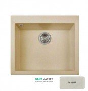 Мийка для кухні Adamant Univer 560х500 мм штучний граніт ivory 4824296102108