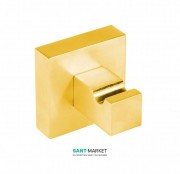Крючок для ванной Tres Cuadro Tres одинарный золото матовый 10763620OM