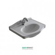 Раковина для ванной Galassia  Ethos настенная с отверстием под смеситель с переливом белый 8431M