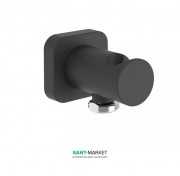 Шлангове підключення Tres з тримачем для душу чорний матовий 20018201NM