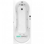 Ванна гідромасажна акрилова прямокутна PoolSpa Muza 160х70 система Economy 1 білий PHPD610SO1C0000