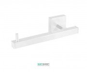 Тримач для туалетного паперу Tres Cuadro Tres настінний білий матовий 10763606BM