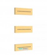 Гідромасажні форсунки Tres Showers з антіізвестковим покриттям латунь матове золото 29951504OM