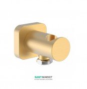 Шланговое подключение Tres с держателем для душа матовое золото 20018201OM