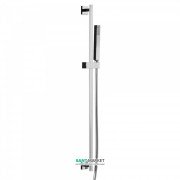 Душовий гарнітур зі штангою Tres Cuadro латунь чорний/хром 607934