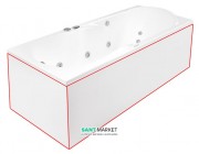 Панель для ванны PoolSpa Muza фронтальная 160х75 см R правая акрил белый PWOKK10OWL00000