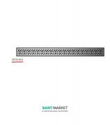 Решетка для душевого трапа Radaway Slim Rain 850 мм нержавеющая сталь 5R085SR