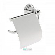 Тримач для туалетного паперу Tres Retro-Tres настінний з кришкою метал хром 12463605
